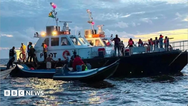 Ferry carrying 133 passengers and crew sinks off Guyana coast