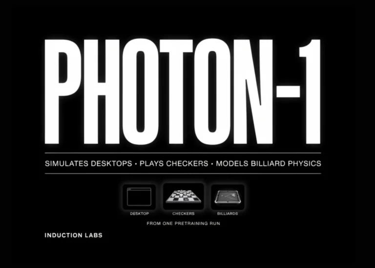 Induction Labs Unveils Photon-1 A 106B Parameter Imagination Model Redefining Video Pretraining and Agentic AI Efficiency