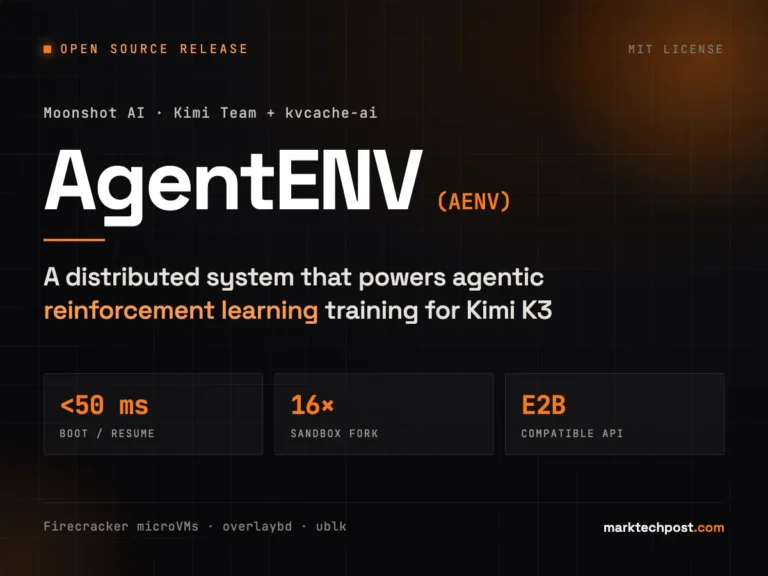Moonshot AI and kvcache-ai Open Source AgentENV to Power Large Scale Reinforcement Learning for Kimi K3