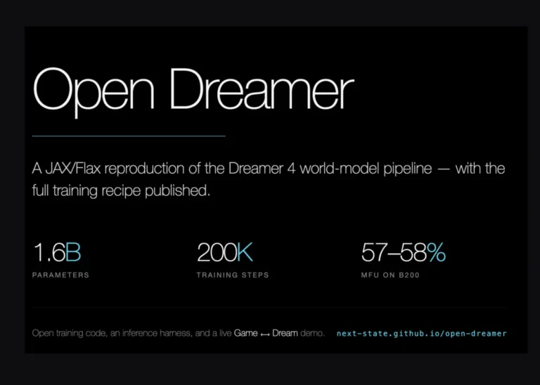 Open Dreamer A JAX and Flax NNX Implementation of the Dreamer 4 World Model Pipeline.